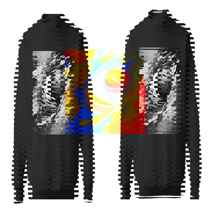 バスケットボール チーム スポーツ カラフル ボール バスケットボール愛好家 スウェットシャツ