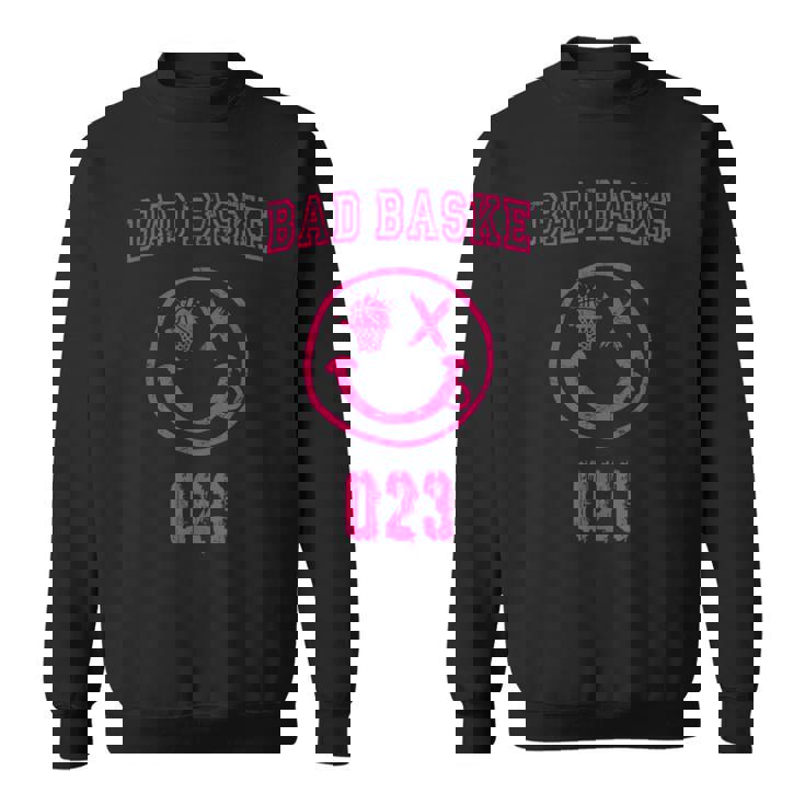 バスケットボール おもしろ バスケ パロディ イラスト ダメージ ロゴ スウェットシャツ