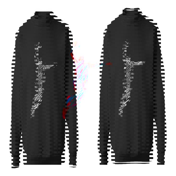 バスケットボール 選手 スラム ダンク 赤 フラクタル 抽象芸術 スポーツ スウェットシャツ