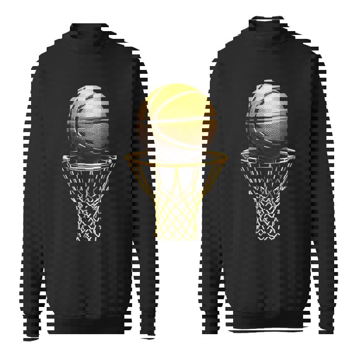 バスケットボール選手 クールトロフィー スポーツ愛好家 試合日 Bボール スウェットシャツ