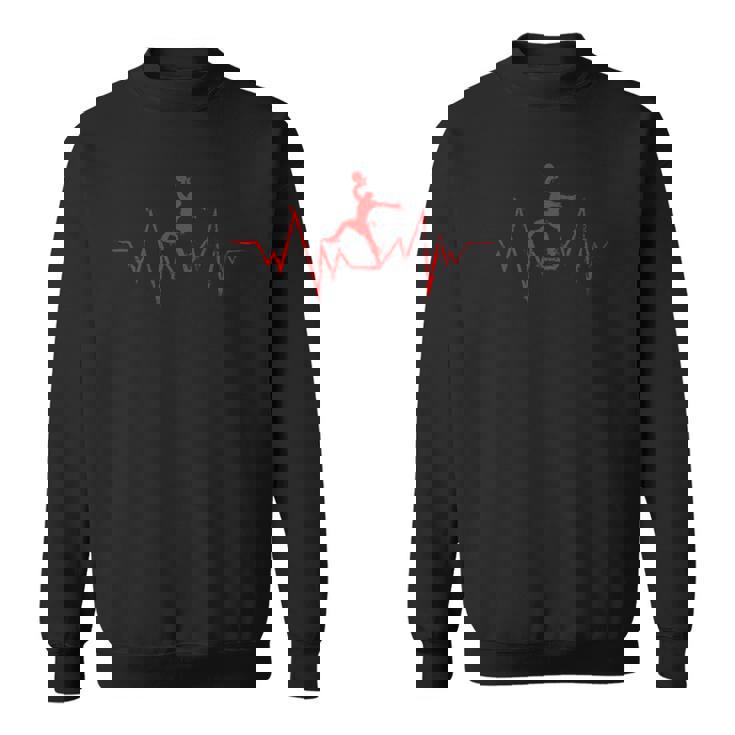 バスケットボール選手のためのバスケットボールハートビートストリートボール スウェットシャツ