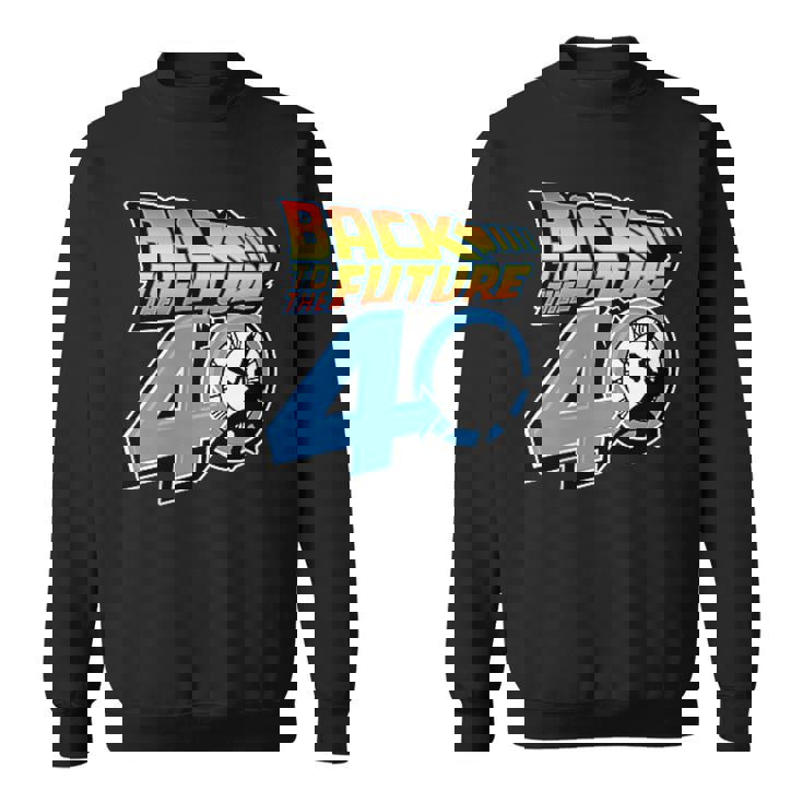 バック・トゥ・ザ・フューチャー 40周年記念ステッカー コラージュ F&B スウェットシャツ