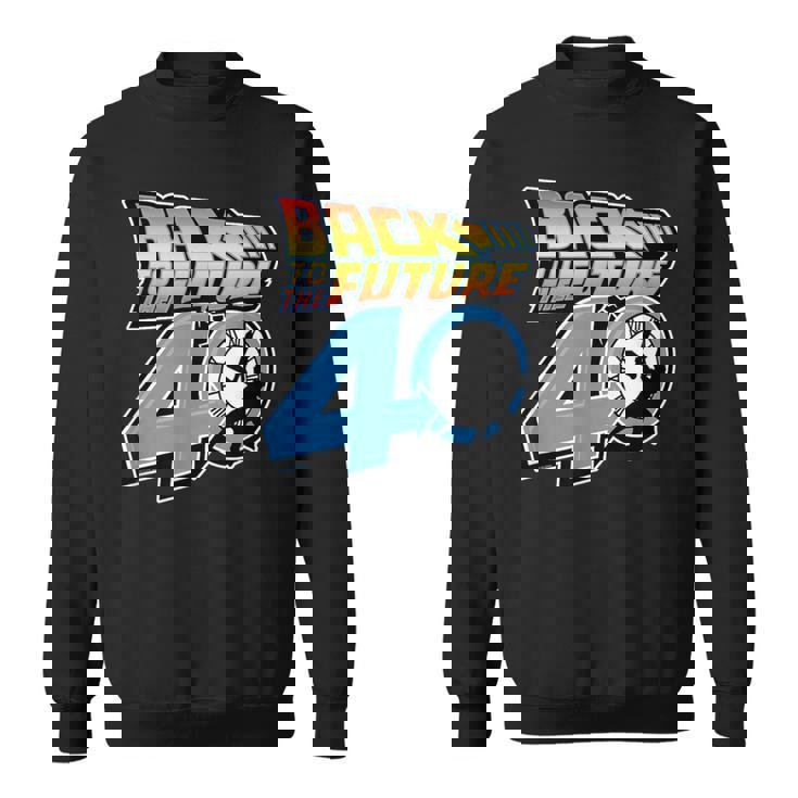 バック・トゥ・ザ・フューチャー 40周年記念時計塔ロゴ スウェットシャツ