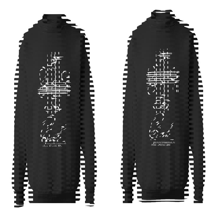 バッハ ミュージカル シグネチャー ノテーション 音楽 クラシック スウェットシャツ