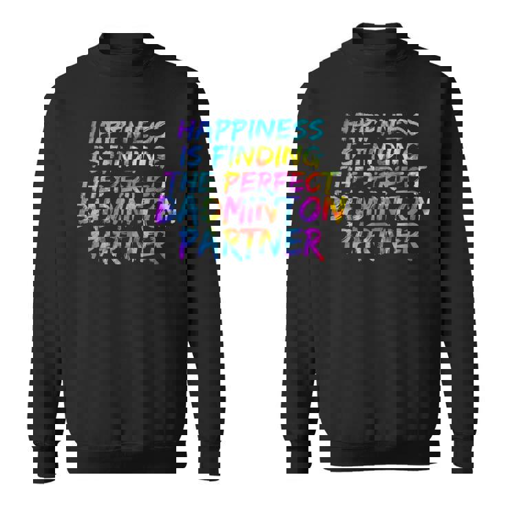 バドミントン ダブルスのパートナー選手 バドミントン チーム スウェットシャツ