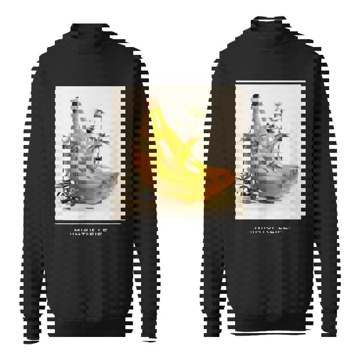 バナナの波はよく滑る スウェットシャツ