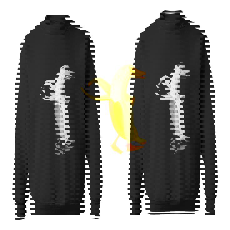 バナナアヒル。おかしいから人形の動物 スウェットシャツ