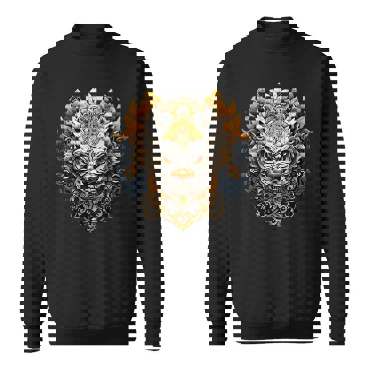 バリ文化 バロンマスク バリ インドネシア スウェットシャツ