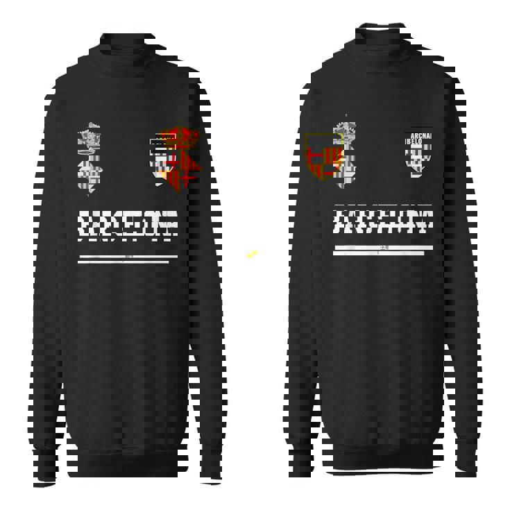 バルセロナ サッカースポーツ フラッグ フットボール スウェットシャツ