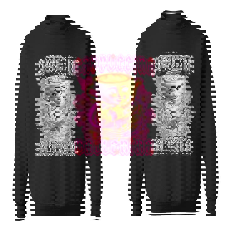 バレリーナ カプチーナ Ai ジェネラーレ イタリアンキャラクター ブレイン スウェットシャツ