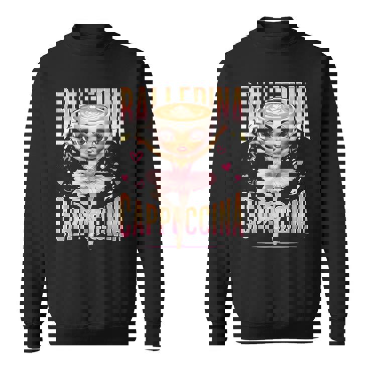 バレリーナ カプチーナ イタリアン ブレイン ロート ファニー カプチーノ ミーム スウェットシャツ