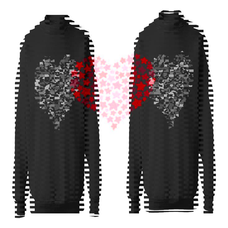 バレンタインデーのプレゼント かわいいラブハート スター カップルalentine's Day Cute Love スウェットシャツ