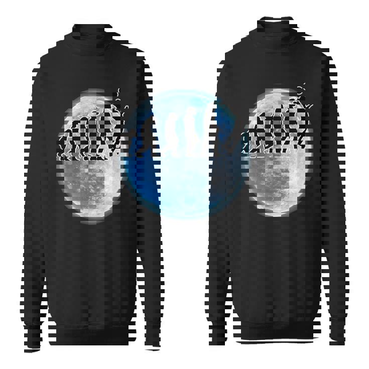 バレーボール 面白tシャツ 人類の進化 おもしろ バレー 服 オリジナル 部活動 おもしろグッズ ネタ メンズ スウェットシャツ