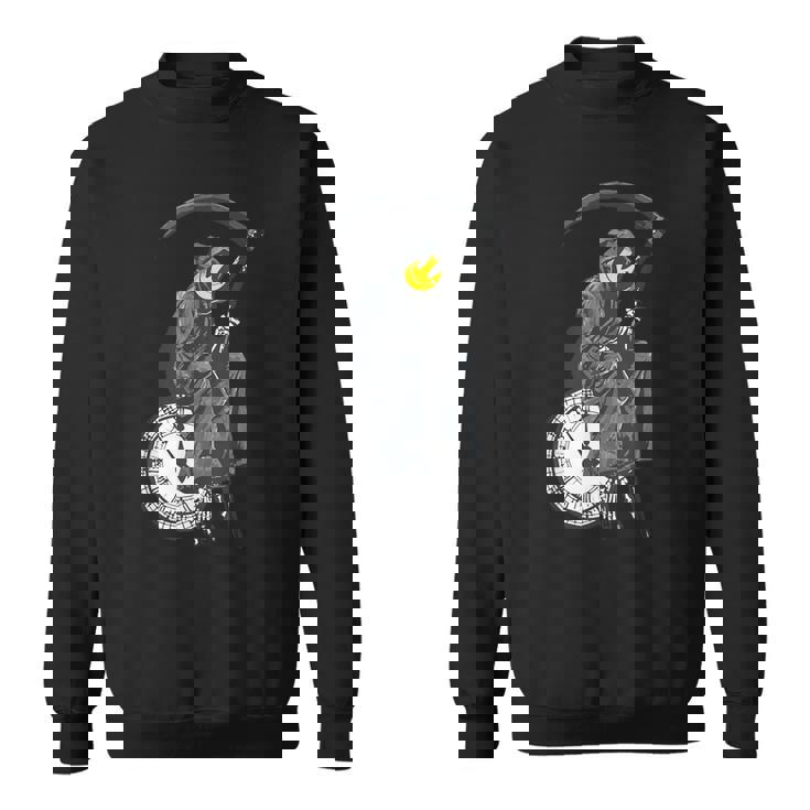 バンクシーの死神時計 スウェットシャツ