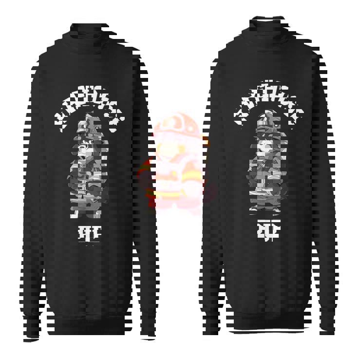 バーニーズマウンテンドッグ ファイヤーハウス パップ 面白い 消防士 スウェットシャツ