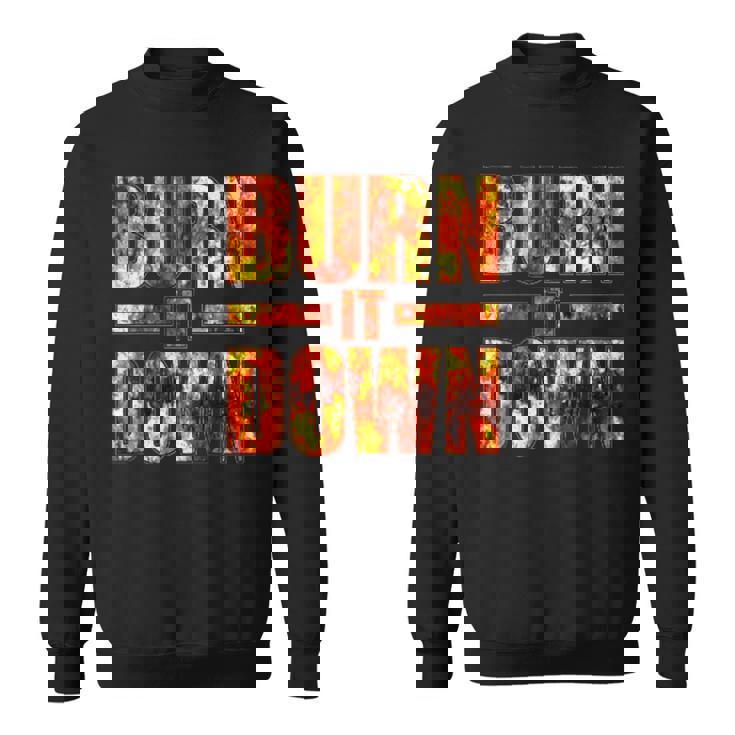バーン・イット・ダウン・ファイヤー・フレイムズ スウェットシャツ