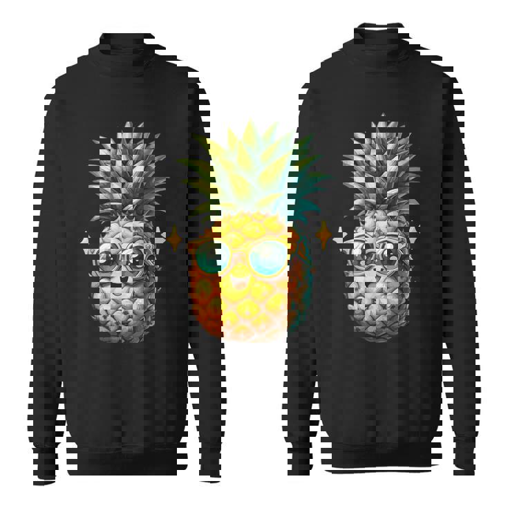 パイナップル柄 フルーツタリアン トロピカルパイナップル フルーツファン スウェットシャツ