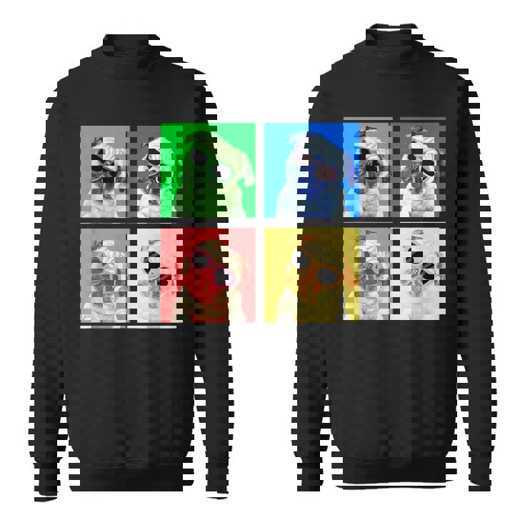 パグ 面白いtシャツ 犬 かわいい メンズ 子供 おもしろ 服 雑貨 グッズ ネタ わんこ イヌ 黒パグ スウェットシャツ