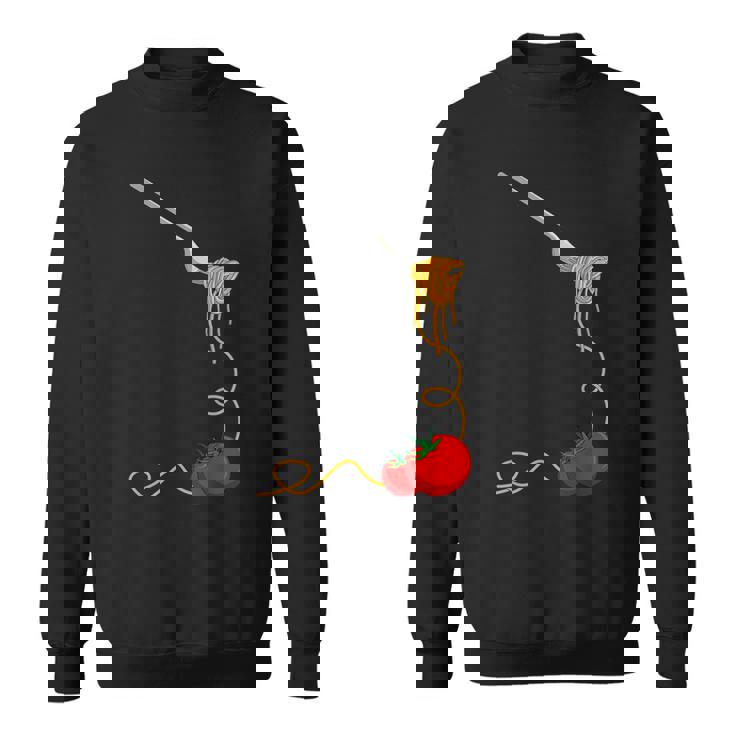 パスタスパゲッティトマトヌードル イタリアンフード スウェットシャツ