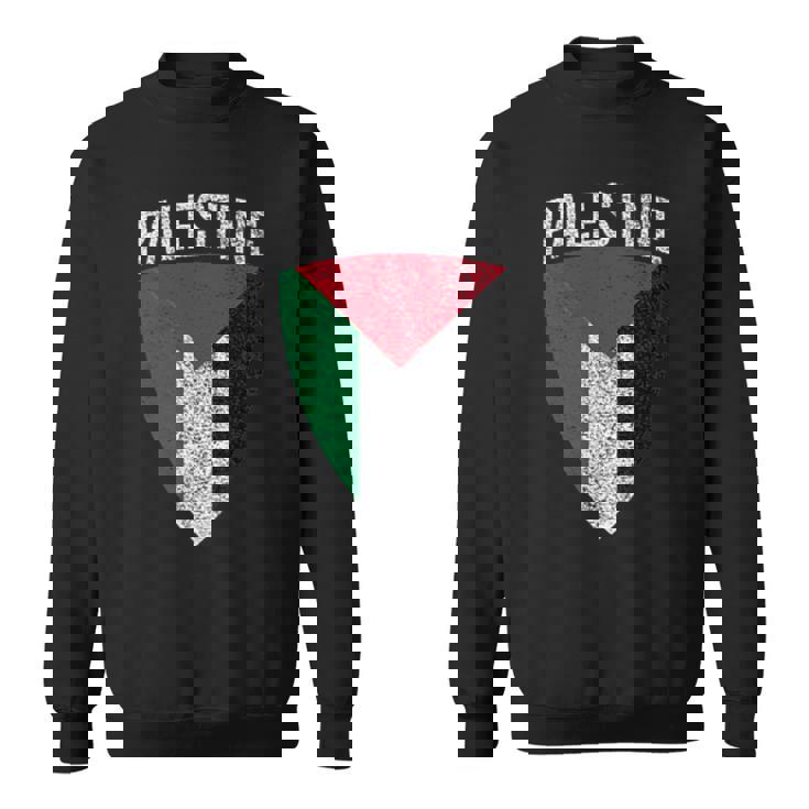 パレスチナ国旗 シールドフリー パレスチナガザ パレスチナ人 スウェットシャツ