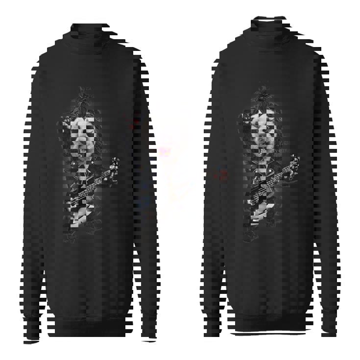 パンダ ロックスター ギター スウェットシャツ