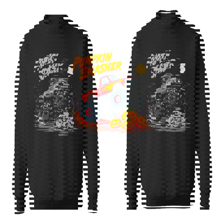 パンプキンスマッシャー モンスタートラック ハロウィン ジャック・オー・ランタン スウェットシャツ