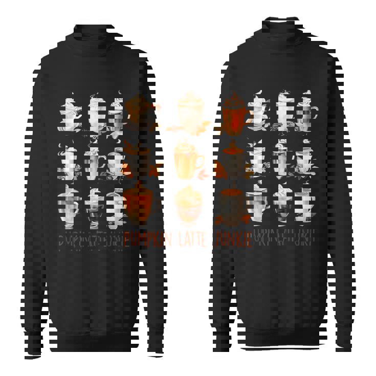 パンプキンラテ ジャンキー 秋 バイブ 秋 感謝祭 スウェットシャツ