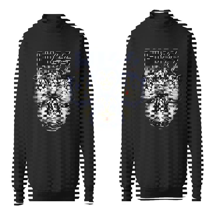 ヒス・ファニー・キャッツ・キトンズ・ロック・ロッキン スウェットシャツ