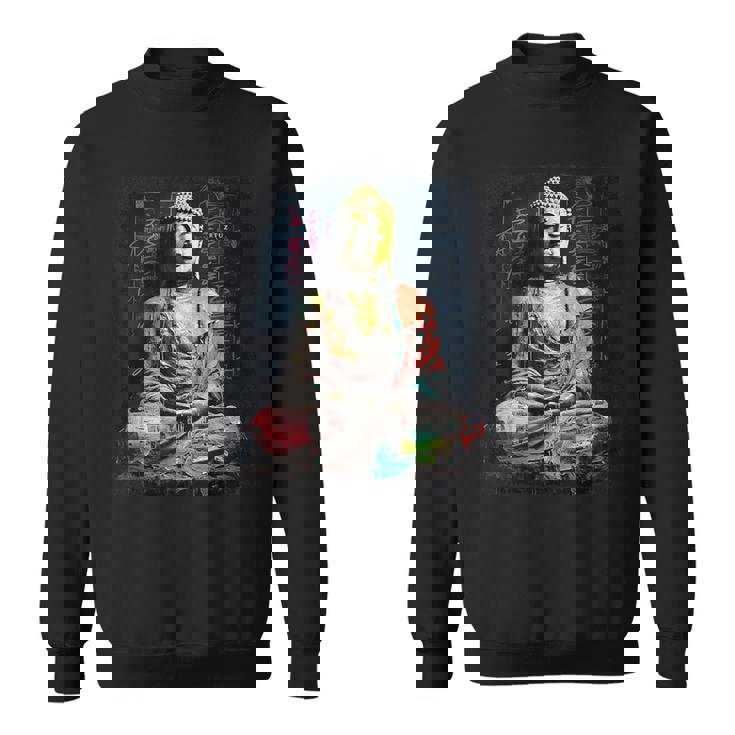 ヒップホップ Y2k Hip Hop ヴィンテージ レトロ ヒップスター エッジー ストリートウェア 仏陀 スウェットシャツ