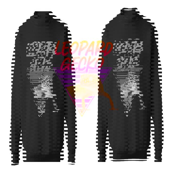 ヒョウ ヤモリ 80'Saporwave スウェットシャツ