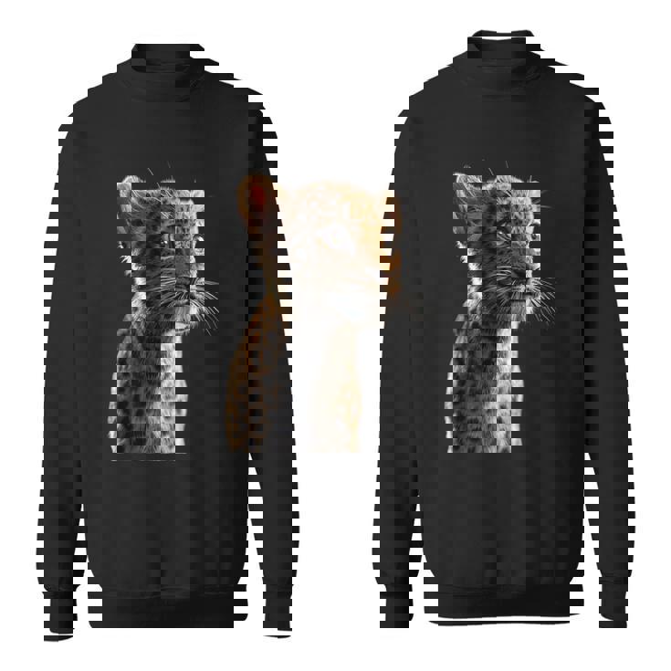 ヒョウヒョウ大型猫かわいい大型猫ヒョウヒョウ スウェットシャツ