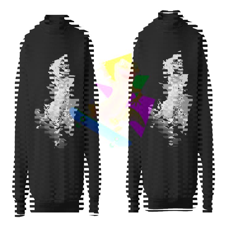 ヒョウモントカゲモドキ スケートボードのトカゲ スウェットシャツ