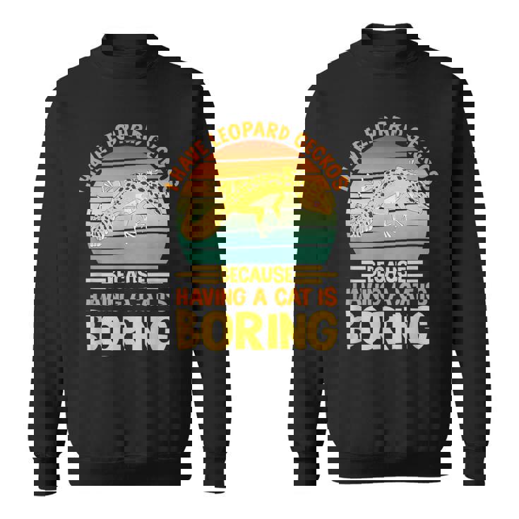 ヒョウモントカゲモドキ 爬虫類 小さな恐竜を飼っています スウェットシャツ