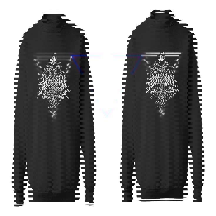 ビザンチンイーグル 東方正教会 クリスチャン 信仰 バイオレット スウェットシャツ