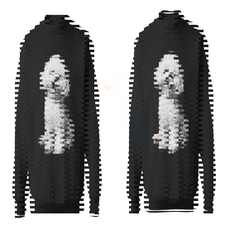 ビションフリーゼ 犬 モチーフ ペット イラスト ビションフリーゼ スウェットシャツ