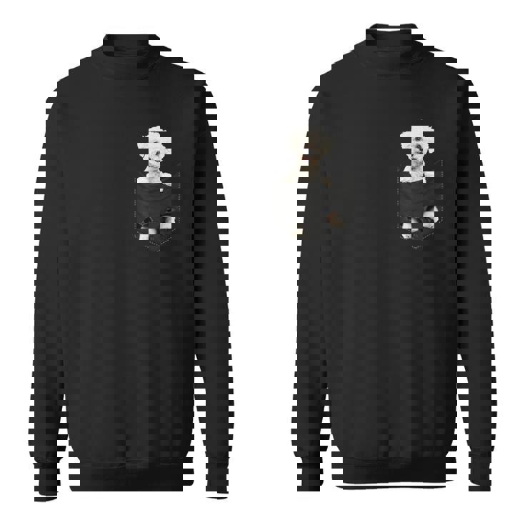 ビションフリーゼ愛好家のためのポケットに入った面白いビションフリーゼ スウェットシャツ