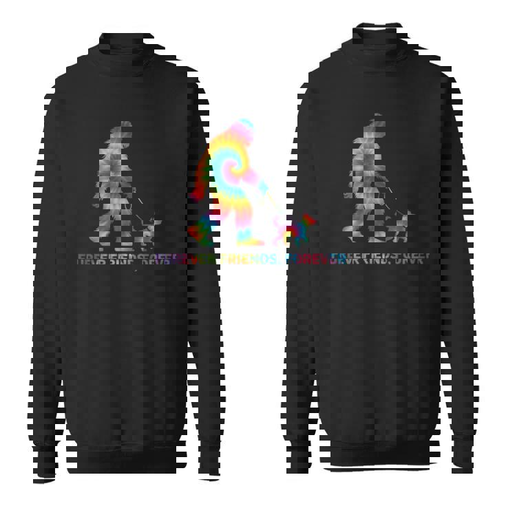 ビッグフットと犬の絆 – Furever Friends Forever スウェットシャツ