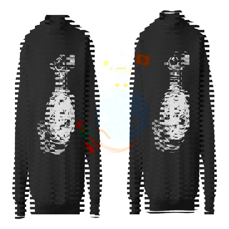 ビットコイン・ザ・ムーン・クリプト スウェットシャツ