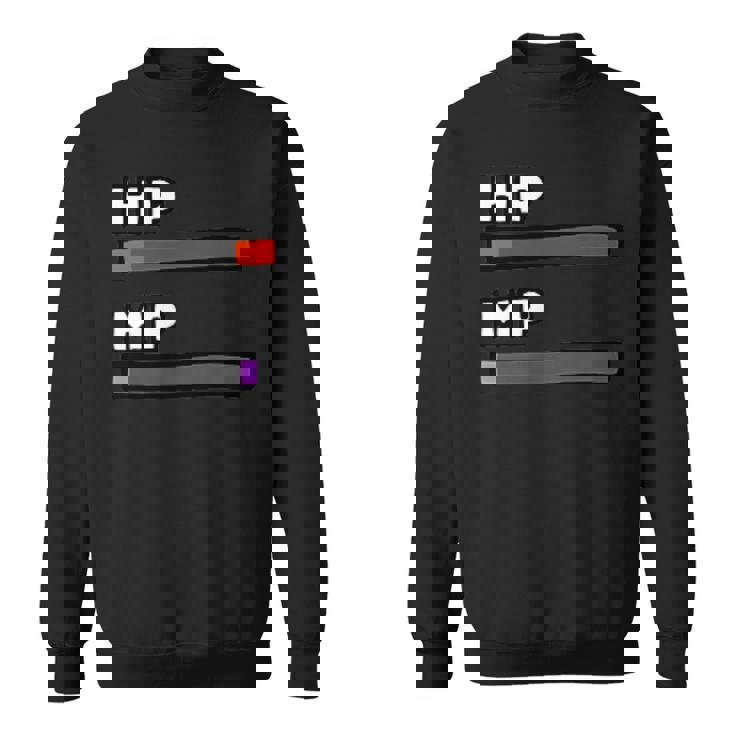 ビデオゲームのようなhp&Mpゲージ。 スウェットシャツ