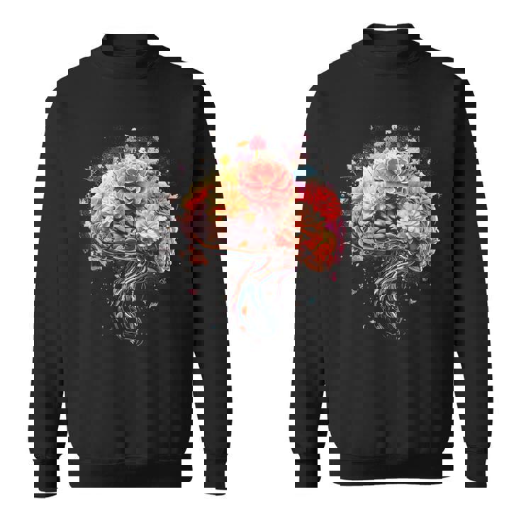 ビンテージ 人体解剖学 脳 カラフル 脳 科学と芸術 スウェットシャツ