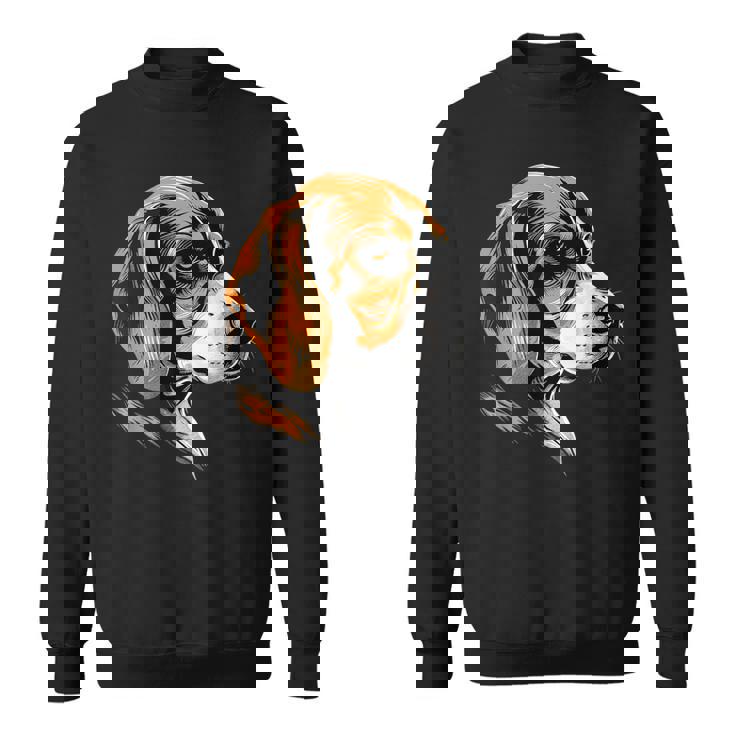 ビーグル子犬ビーグル狩猟犬かわいい犬イングリッシュビーグル スウェットシャツ