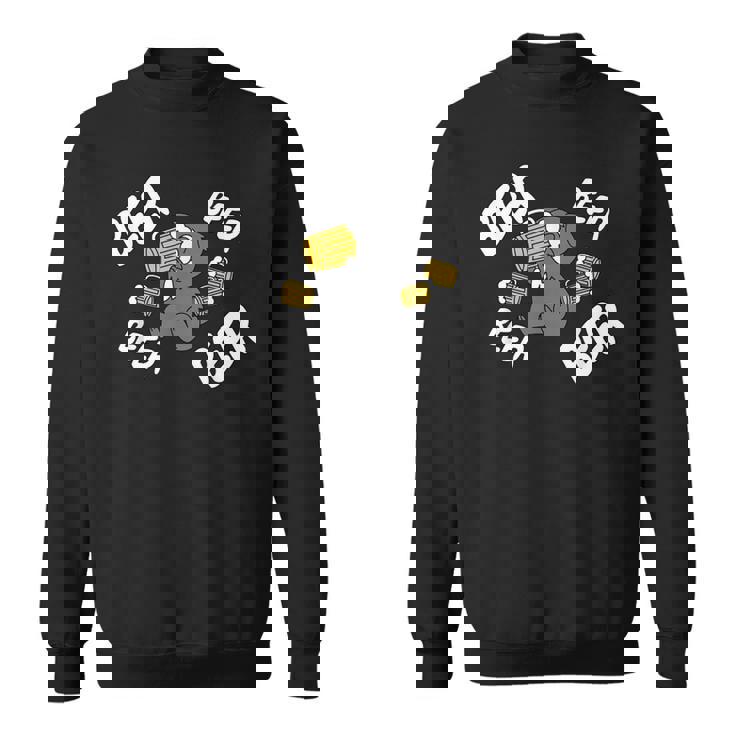 ビールシュナウザー犬 スウェットシャツ