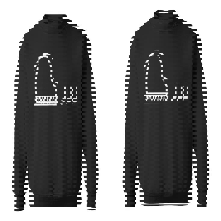 ピアノ 音符 楽譜 音楽 楽器 スウェットシャツ