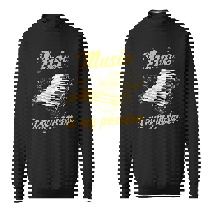 ピアノ鍵盤 スウェットシャツ