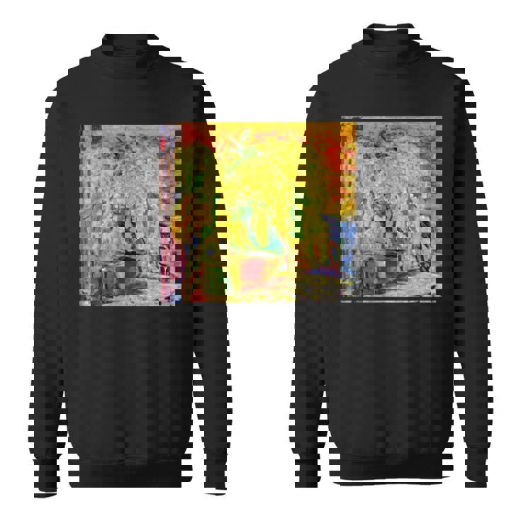 ピエール・ボナール作 ミモザの束 1945 スウェットシャツ