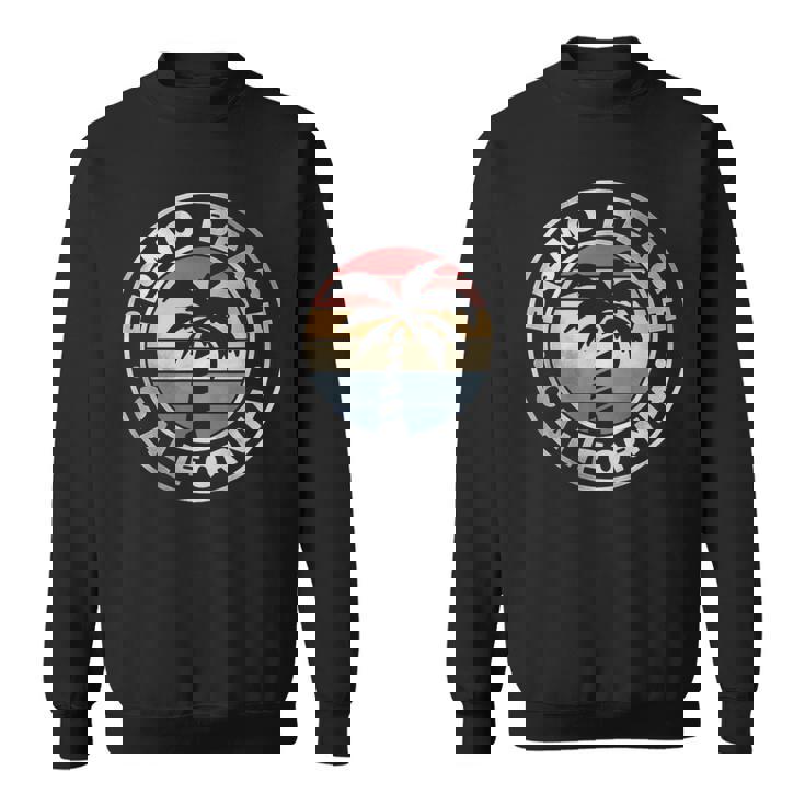 ピズモビーチ カリフォルニア サンセット ヤシの木 ビーチ レトロ スウェットシャツ