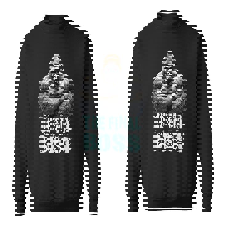 ファイナルボス シルバーバック ゴリラデザイン スウェットシャツ