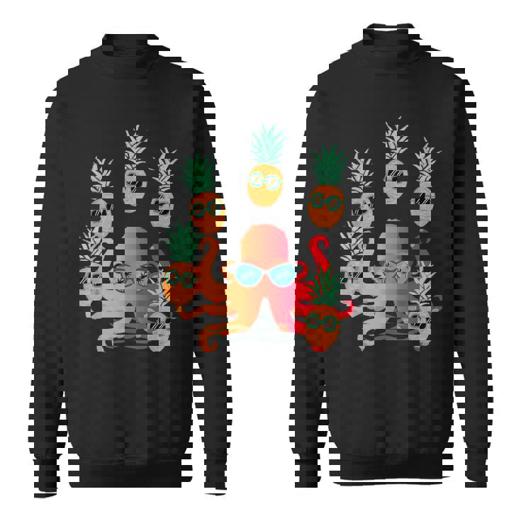 ファニー クール オレンジ タコ ジャグリング パイナップル スウェットシャツ