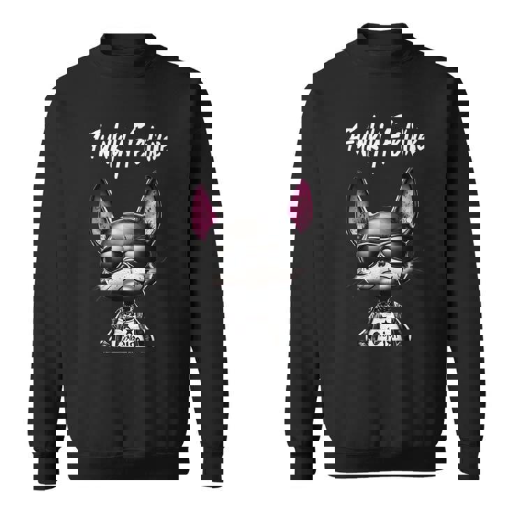 ファニーキャットグラフィック ファンキーネコストリート メンズ レディース キッズ スウェットシャツ