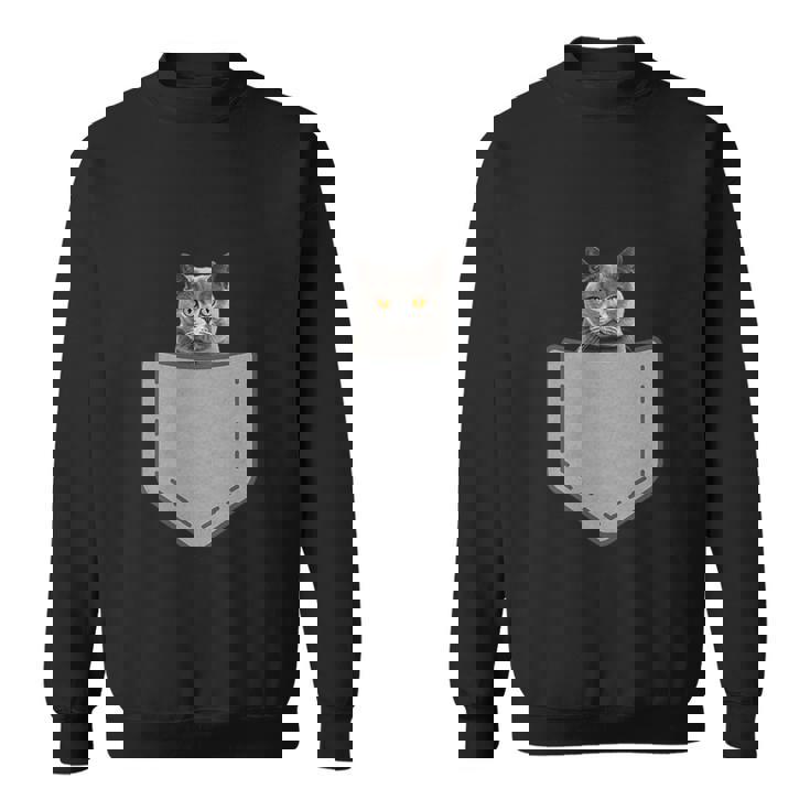 ファニーブリティッシュショートヘア猫 スウェットシャツ